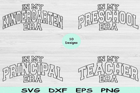 Teacher Svg Dxf Png Cut Files, Math Teacher Svg, Principal Svg Files For Cricut, In My Era Svg Silhouette Digital Designs Shirt Sublimation SVG TiffsCraftyCreations 
