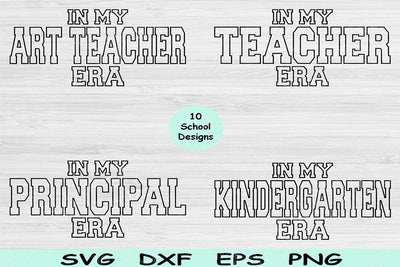 Teacher Svg Dxf Png Cut Files, Math Teacher Svg, Principal Svg Files For Cricut, In My Era Svg Silhouette Digital Designs Shirt Sublimation SVG TiffsCraftyCreations 
