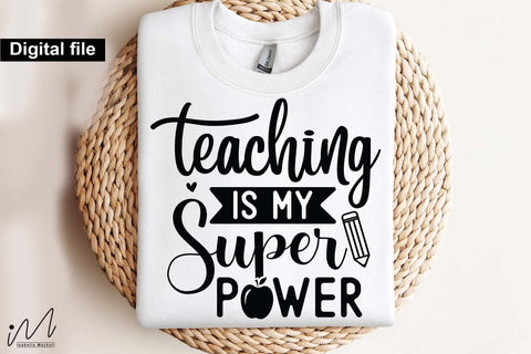 Teacher T shirt svg designs bundle for craft project SVG Isabella Machell 