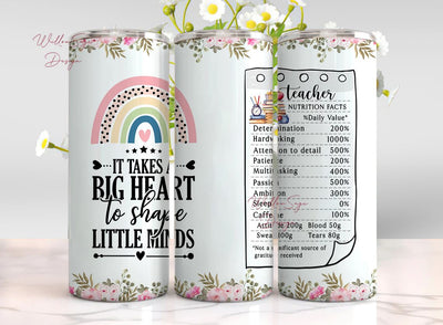 Teacher Tumbler Teacher Gifts for Women 20 Oz Double Wall Stainless Steel Travel Tumbler, Coffee Cup Outdoor Teacher Appreciation Sublimation WillowSageDesign 