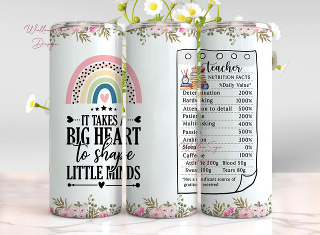 Teacher Tumbler Teacher Gifts for Women 20 Oz Double Wall Stainless Steel Travel Tumbler, Coffee Cup Outdoor Teacher Appreciation Sublimation WillowSageDesign 