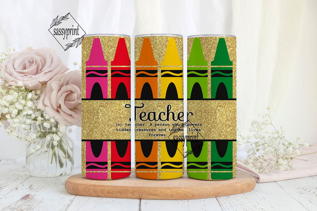 Teacher Tumbler Wrap PNG Sublimation Design Tumbler Wrap for Teacher Back To School Tumbler Design 20oz Skinny Tumbler Wrap Sublimation sassyprint 