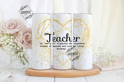 Teacher Tumbler Wrap PNG Sublimation Design Tumbler Wrap for Teacher Back To School Tumbler Design 20oz Skinny Tumbler Wrap Sublimation sassyprint 