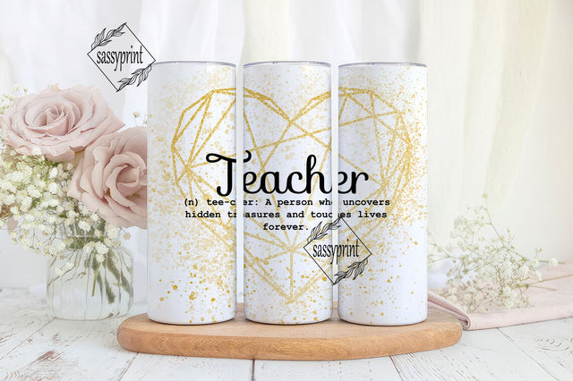 Teacher Tumbler Wrap PNG Sublimation Design Tumbler Wrap for Teacher Back To School Tumbler Design 20oz Skinny Tumbler Wrap Sublimation sassyprint 
