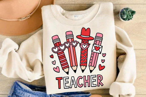 Teacher Valentine Sublimation Design Sublimation Regulrcrative 