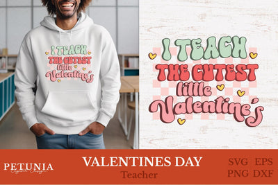 Teacher Valentine SVG | Retro Valentines SVG Petunia Digital Design 
