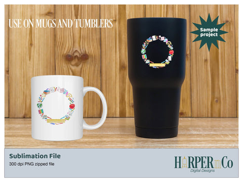 Teacher Wreath SVG PNG Cut EPS File SVG HarperNCo 