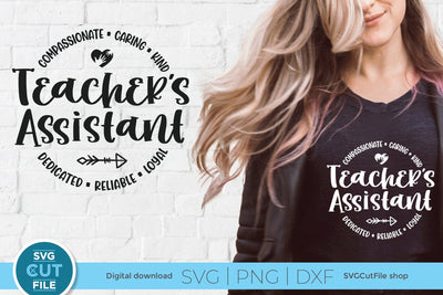 Teacher's assistant svg, teachers assistant svg, Teacher's aide svg, teacher aid svg SVG SVG Cut File 