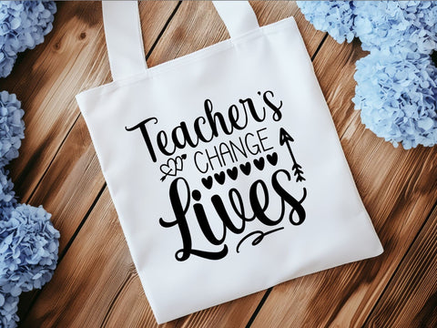 Teacher's Change Lives SVG SVG Paige Cole Studio 