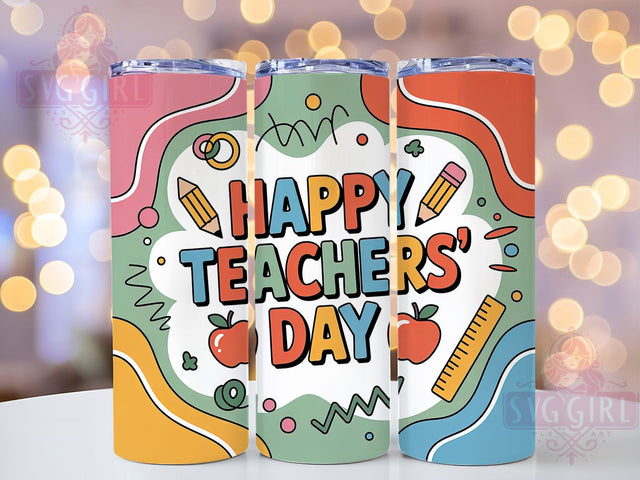Teachers Day Life 20oz Tumbler, Teacher’s Day Wrap, Sublimation Gift, Educator Mug, 20oz Tumbler Design, Teacher Life Quote, Classroom Theme Sublimation SvggirlplusArt 