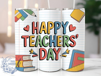 Teachers Day Notepad 20oz Tumbler, Notepad Wrap, Sublimation Gift, Educator Mug, 20oz Tumbler Design, Teachers’ Day Quote, Classroom Theme Sublimation ToriDesigns 