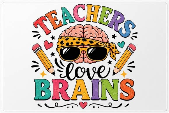 Teachers Love Brains PNG, Funny Halloween Teacher Sublimation SVG BillahCrafts 