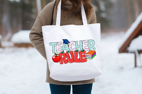 Teachers rule PNG Design Sublimation Designangry 