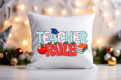 Teachers rule PNG Design Sublimation Designangry 