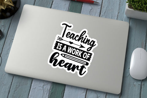 Teaching Is A Work Of Heart SVG Angelina750 