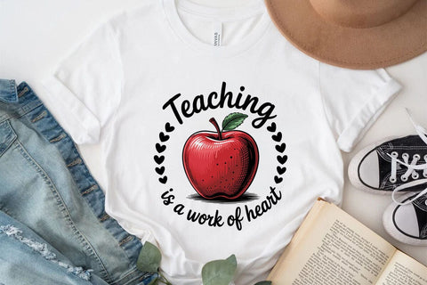 Teaching is a work of heart SVG Angelina750 