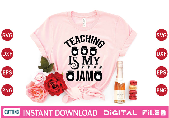 teaching is my jam svg SVG designer krishna 