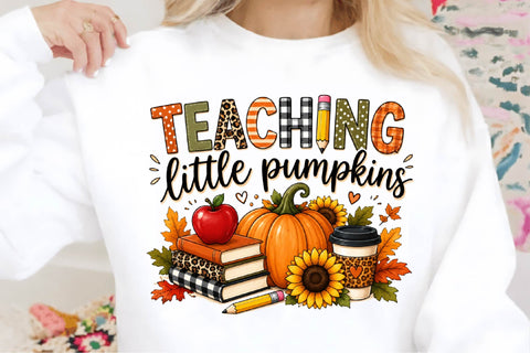 Teaching Little Pumpkins PNG Sublimation SVGArt 