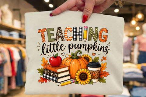 Teaching Little Pumpkins PNG Sublimation SVGArt 