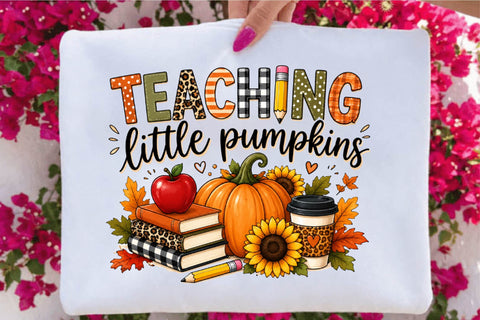 Teaching Little Pumpkins PNG Sublimation SVGArt 