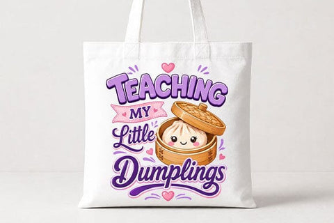 Teaching My Little Dumplings Teacher PNG | Cute Teacher Sublimation Design SVG BillahCrafts 