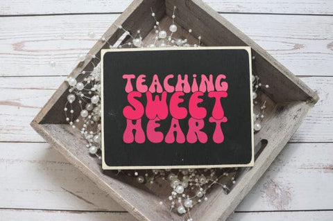 Teaching sweet heart retro svg design SVG sk.swapon Roy 