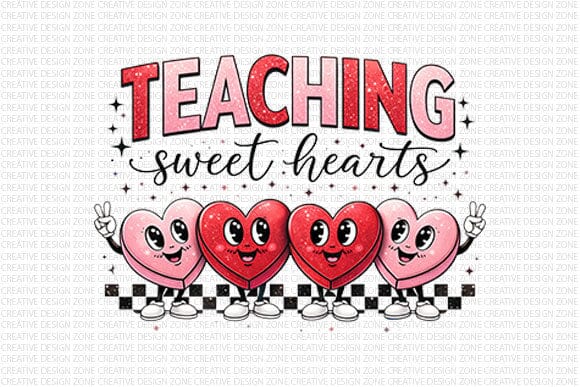 Teaching Sweet Hearts PNG SVG BillahCrafts 