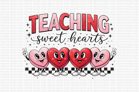 Teaching Sweet Hearts PNG SVG BillahCrafts 