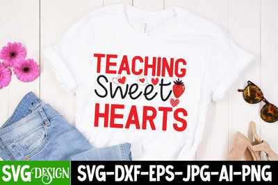 Teaching Sweet Hearts SVG Cut File, Teaching Sweet Hearts SVG Design SVG BlackCatsMedia 