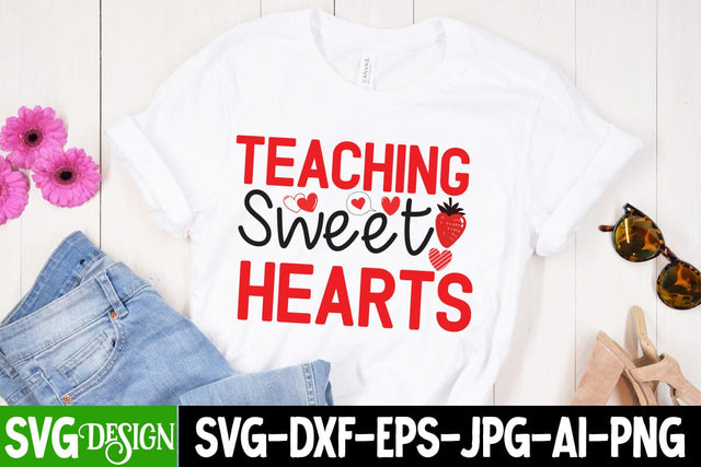 Teaching Sweet Hearts SVG Cut File, Teaching Sweet Hearts SVG Design SVG BlackCatsMedia 