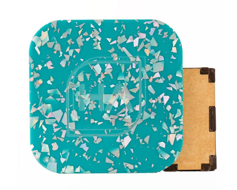 Teal and Orange Acrylic Team Bundle | 6 1/8" 12 x 19 Sheets Physical Houston Acrylic 