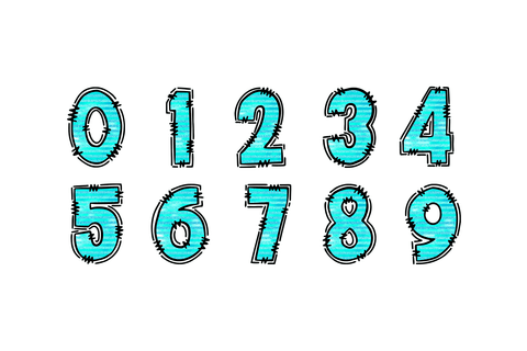 Teal Glitter Doodle Alpha PNG Sublimation BijouBay 