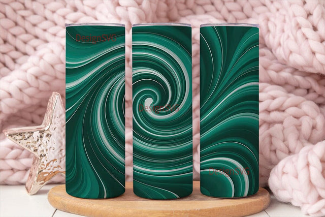 Teal Malachite 20oz Tumbler Wrap Sublimation DesignSVG 
