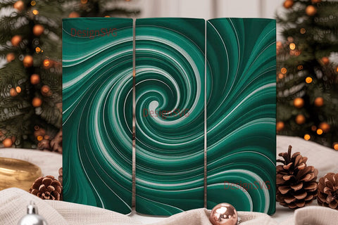 Teal Malachite 20oz Tumbler Wrap Sublimation DesignSVG 