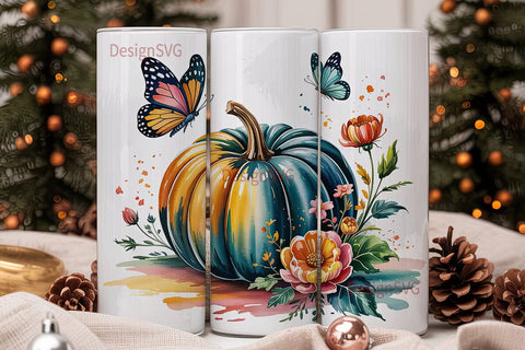 Teal Pumpkin 20oz Tumbler Wrap Sublimation DesignSVG 