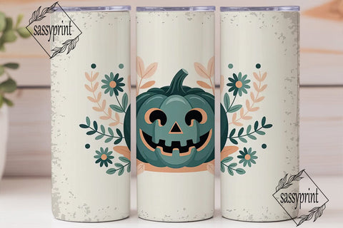 Teal Pumpkin Halloween 20oz Tumbler Wrap Sublimation sassyprint 