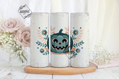 Teal Pumpkin Halloween 20oz Tumbler Wrap Sublimation sassyprint 