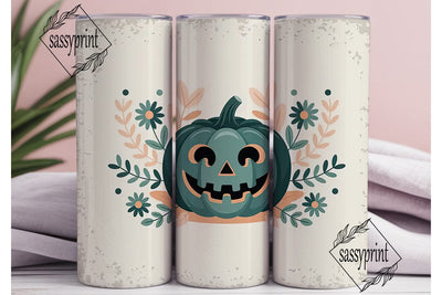Teal Pumpkin Halloween 20oz Tumbler Wrap Sublimation sassyprint 