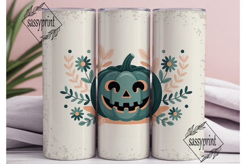 Teal Pumpkin Halloween 20oz Tumbler Wrap Sublimation sassyprint 