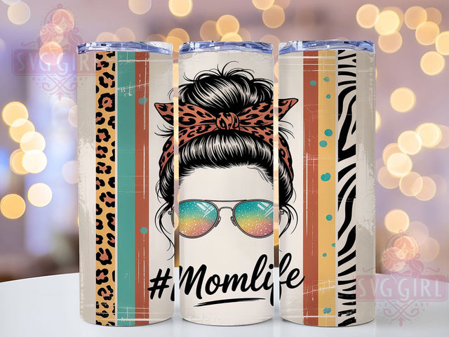 Teal Rustic Messy Bun Momlife Tumbler, Messy Bun Momlife Tumbler, 20Oz Sublimation Wrap, Momlife Drinkware Wrap, Rustic Teal Cup Design, Messy Bun Sublimation Wrap, Momlife Gift Tumbler Sublimation SvggirlplusArt 