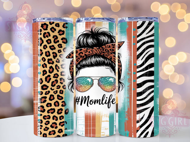 Teal Rustic Messy Bun Momlife Tumbler, Messy Bun Momlife Tumbler, 20Oz Sublimation Wrap, Momlife Drinkware Wrap, Rustic Teal Cup Design, Messy Bun Sublimation Wrap, Momlife Gift Tumbler Sublimation SvggirlplusArt 