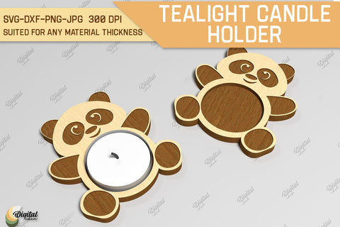 Tealight Candle Holder Laser Cut Bundle SVG Evgenyia Guschina 