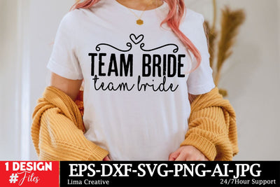 Team Bride SVG Cut File ,wedding SVG DEsign SVG Insomnia Std 
