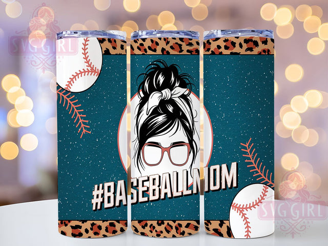 Team Mom Baseball Softball Sports Tumbler Wrap, Sports Mom Gift Idea, Softball Mom Wrap, 20oz Baseball Tumbler, Custom Sports Bun Design, Team Mom Sublimation, Athletic Mom Cup Template Sublimation SvggirlplusArt 
