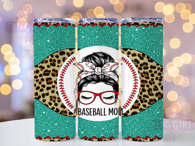 Team Mom Baseball Softball Sports Tumbler Wrap, Sports Mom Gift Idea, Softball Mom Wrap, 20oz Baseball Tumbler, Custom Sports Bun Design, Team Mom Sublimation, Athletic Mom Cup Template Sublimation SvggirlplusArt 