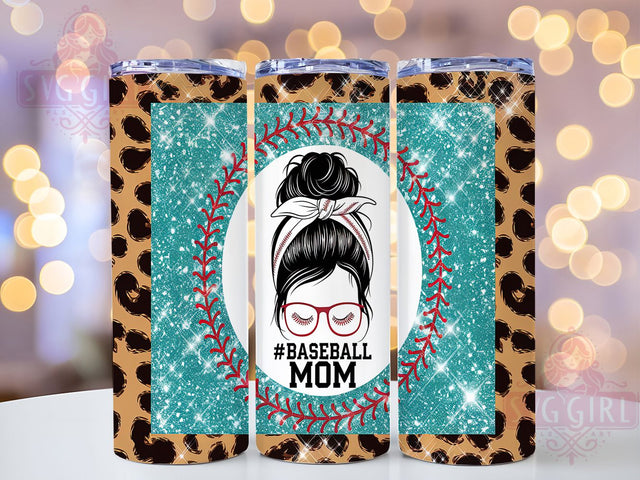 Team Mom Baseball Softball Sports Tumbler Wrap, Sports Mom Gift Idea, Softball Mom Wrap, 20oz Baseball Tumbler, Custom Sports Bun Design, Team Mom Sublimation, Athletic Mom Cup Template Sublimation SvggirlplusArt 