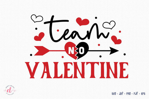 Team No Valentine, Anti Valentine SVG SVG CraftLabSVG 
