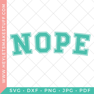 Team Nope SVG Hey Let's Make Stuff 