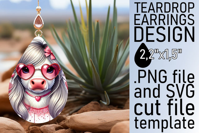 Teardrop earrings sublimation, unique and high-quality! , Valentines Sublimation afrosvg 