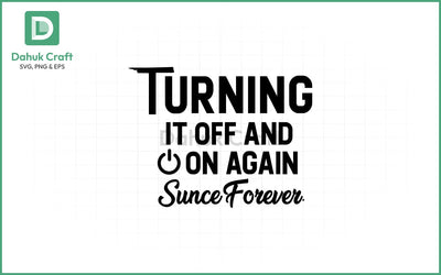 Tech SVG – Classic Reboot Quote SVG PNG & EPS V6 SVG dahukdesign 